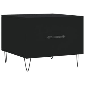 vidaXL Coffee Table Black 50x50x40 cm Engineered Wood