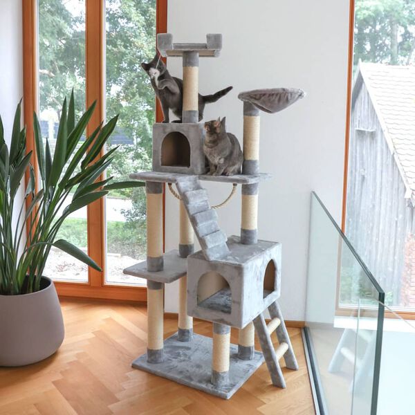 Kerbl Cat Scratching Post Square 178 cm Light Grey