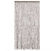 vidaXL Fly Curtain Taupe and White 100x200 cm Chenille