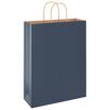vidaXL Paper Bags 50 pcs with Handles Blue 32x12x42 cm