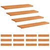 vidaXL Stair Treads 16 pcs 110 x 30 x 2 cm Light Brown