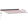 vidaXL Automatic Retractable Awning Burgundy 400x300 cm
