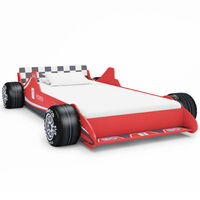 vidaXL Children's Race Car Bed 90x200 cm Red
