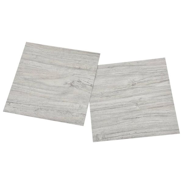 vidaXL Self-adhesive Flooring Planks 20 pcs PVC 1.86 m² Light Grey