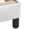 vidaXL Bed Frame with LED without Mattress "Hvar" White 90x200 cm