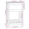 vidaXL Planter with Shelf White 54x54x81 cm Solid Wood Pine