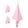 vidaXL Sports Towel Set 3 pcs Pink Polyester and Polyamide