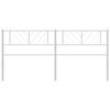 vidaXL Metal Headboard White 200 cm