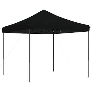 vidaXL Party Tent 292 x 292 x 315 cm Black Oxford Fabric
