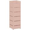 vidaXL Umbrella Stand with Storage Pink 15.5 x 15.5 x 49 cm Metal