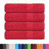 vidaXL Shower Towels "FROGN" 4 pcs Red 70x140 cm 360 gsm