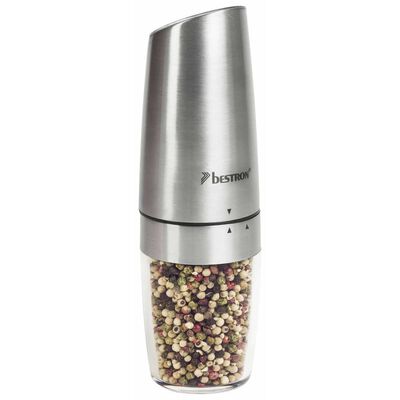 Bestron Pepper and Salt Mill "APS300CH" Stainless Steel Silver 20.2 cm