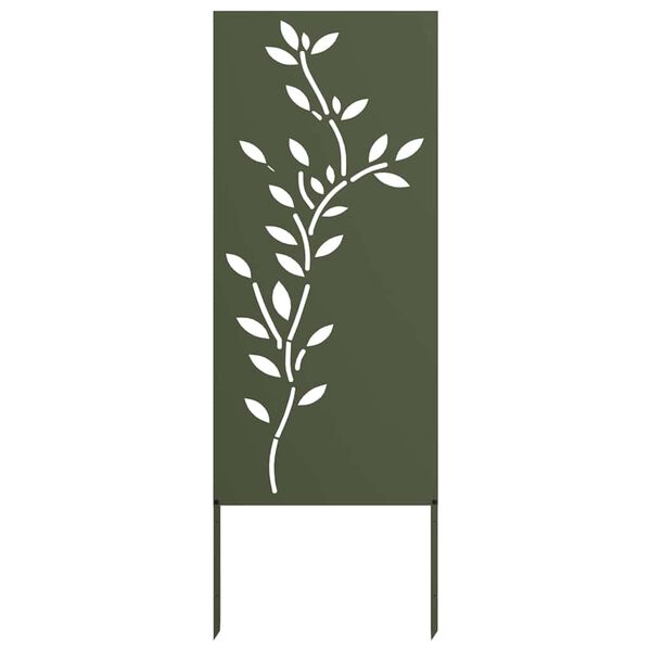 vidaXL Garden Privacy Screen Olive green 50 x 140 cm Cold-rolled steel