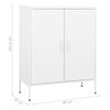 vidaXL Storage Cabinet White 80x35x101.5 cm Steel