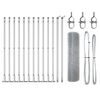 vidaXL Welded Wire Fence with Concrete Base 25 x 0.5 m Silver Mesh