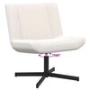vidaXL Swivel Chair Cream 63 x 75 x 76 cm Sheepskin