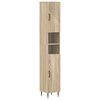 vidaXL Bathroom Cabinet with Open Shelf HAARLEM Sonoma Oak