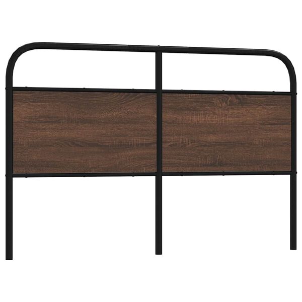 vidaXL Replace Headboard Brown Oak 160 cm Steel and Engineered Wood