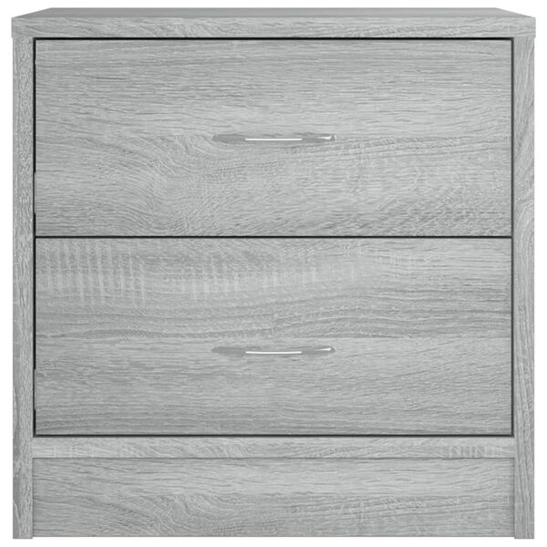 vidaXL Bedside Cabinet Grey Sonoma 40x30x40 cm Engineered Wood