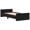 vidaXL Bed Frame without Mattress Black Oak 90x190 cm Engineered Wood