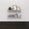 vidaXL Wall Shelf 2 pcs Concrete Grey 60x11.5x18 cm Engineered Wood