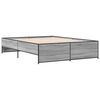 vidaXL Bed Frame without Mattress Grey Sonoma 140x200 cm