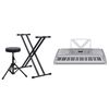 vidaXL 61-Key Electric Keyboard Set Silver and Black