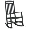 vidaXL Rocking Chair Black 84 x 65 x 114 cm Resin