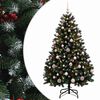 vidaXL Artificial Christmas Tree Green with Bauble 150 cm 150 LEDs