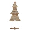 vidaXL Christmas Tree with Stand Brown 181.5 cm Solid teak wood
