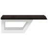 vidaXL Basin Shelf Wall Mounted Steel and Solid Wood Oak