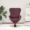 vidaXL Egg Chair Purple 63 x 73 x 90 cm Fabric