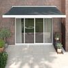 vidaXL Retractable Awning Anthracite 3.5x2.5 m Fabric and Aluminium