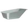 vidaXL Wheelbarrow Tray Replacement Silver 88 x 60 x 32 cm Steel