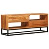 vidaXL TV Cabinet Natural 110 x 30 x 44 cm Solid Acacia Wood