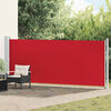 vidaXL Patio Retractable Side Awning 600x160 cm Red