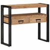 vidaXL Console Table Brown 90 x 33 x 75 cm Solid Acacia Wood