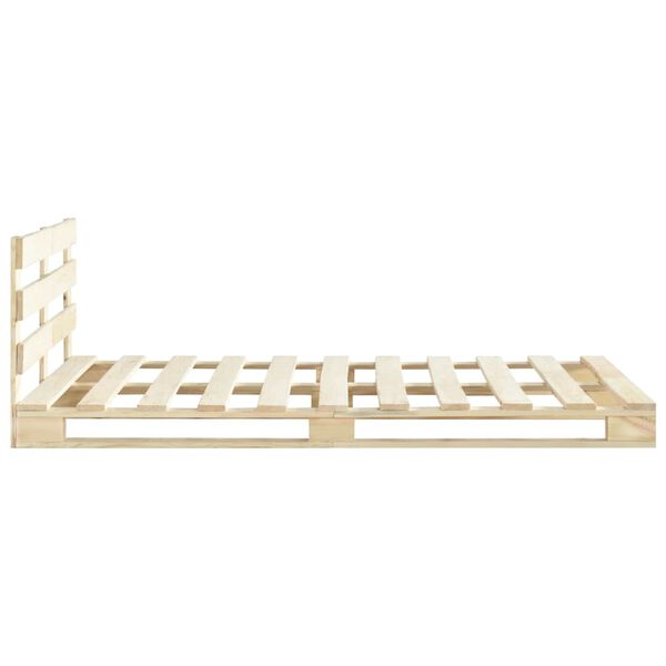 vidaXL Pallet Bed Frame without Mattress Solid Pine Wood 200x200 cm