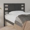 vidaXL Headboard Grey 106x4x100 cm Solid Wood Pine