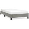 vidaXL Bed Frame without Mattress Light Grey 90x190 cm Single Single Velvet