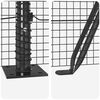 vidaXL Fence Post Grey 25 x 0.4 m (16 x 16 mm mesh) Steel and PVC