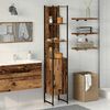 vidaXL Bathroom Cabinet Old wood 33 x 33 x 185.5 cm Engineered Wood