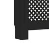 vidaXL Radiator Cover Black 152x19x81.5 cm MDF