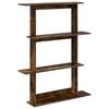 vidaXL Wall Shelf Smoked Oak 100 x 20 x 126 cm