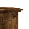 vidaXL Plant Stand Smoked Oak 33x33x80 cm Engineered Wood