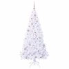 vidaXL Artificial Christmas Tree with Stand White 180 cm PVC and Steel