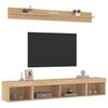 vidaXL 5 Piece TV Wall Units with LED Sonoma Oak Engineered Wood