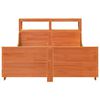 vidaXL Bed Frame without Mattress Wax Brown 140x200 cm Solid Wood Pine
