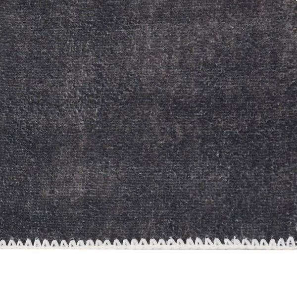 vidaXL Carpet Runner Washable Foldable Anthracite 60x300 cm Polyester
