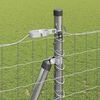 vidaXL Fence with Post Silver 1.4 x 10 m Steel